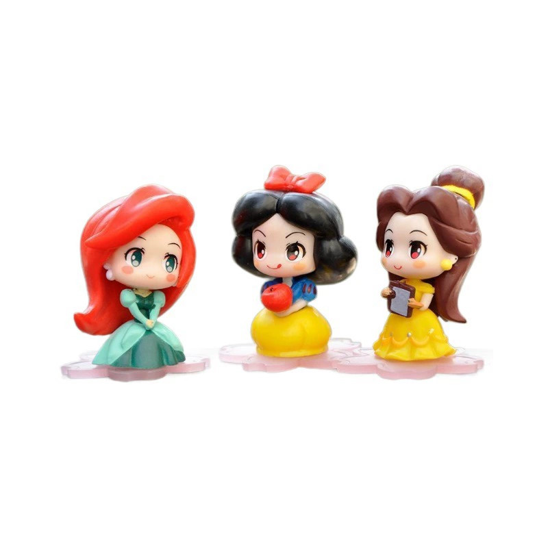 К версии Disney сбежавшая принцесса загадочная коробка 9 Золушка Русалка мультфильм фигурка настольные украшения девушка подарок
