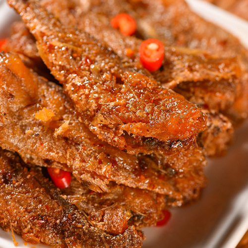 Fasimiyu dried small yellow croaker ready-to-eat spicy barbecue flavor snacks dried small fish casual snacks wholesale small fish