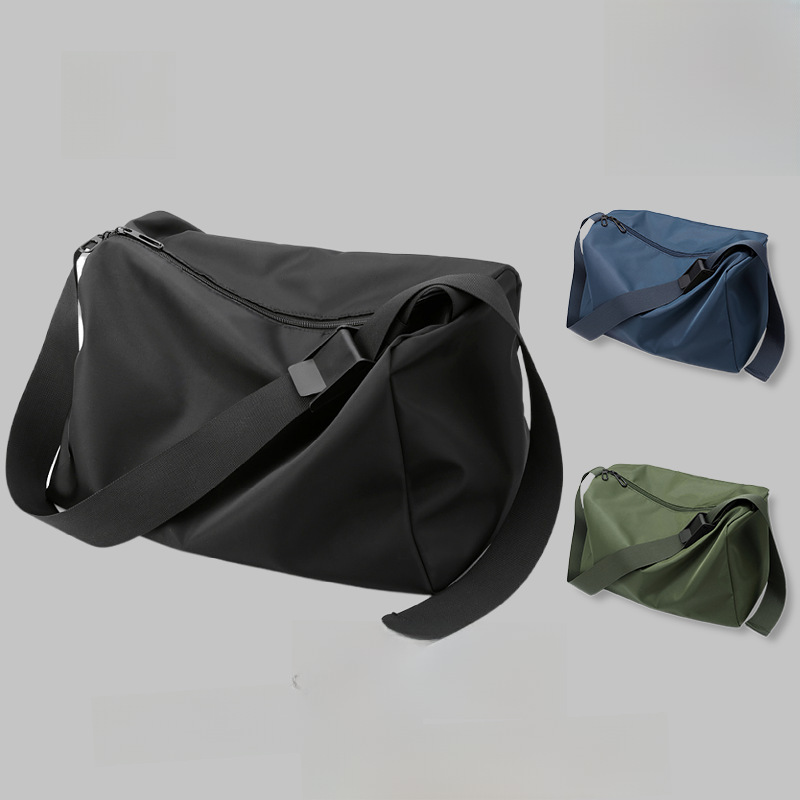 Men's Single Strap Bag Simple Lightweight Waterproof Student Sports Casual Large Capacity Women's Fitness Travel Crossbody Bag