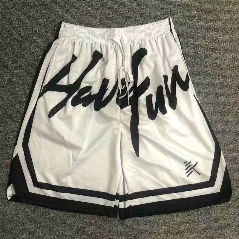 American Basketball Shorts Men's Sports Summer Training Quick-Drying Fitness Pants Large Size Loose Buddha Same Style Street Ball Pants