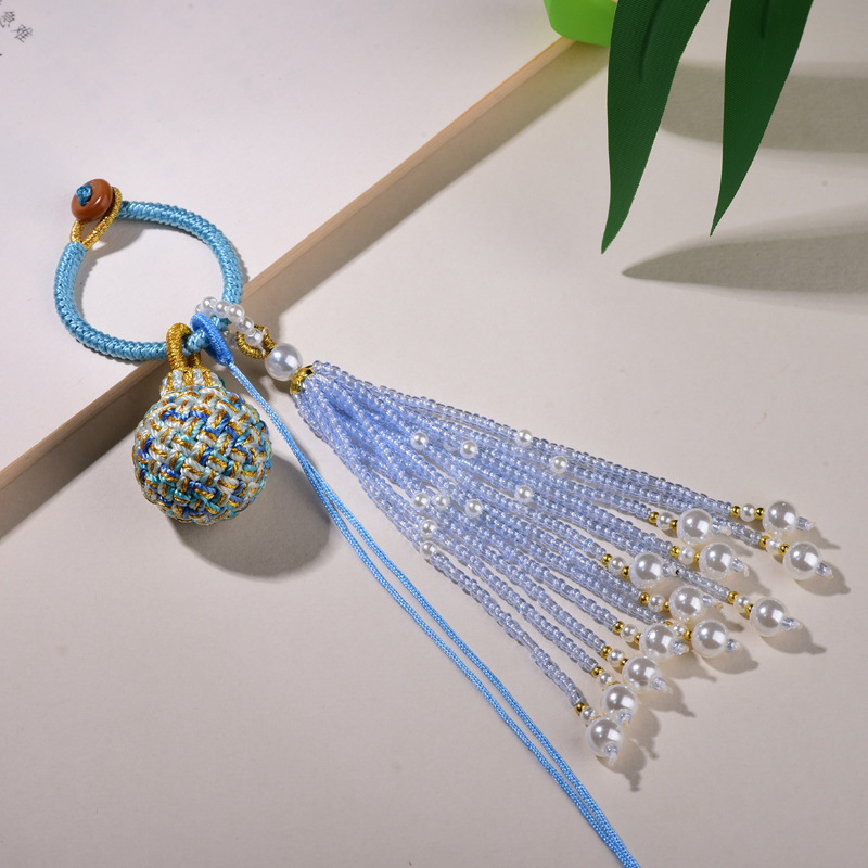 新しい手織り (ボール) ビンゴ転送ボールバッグペンダントバッグペンダントタッセル DIY ファッショントレンド|undefined