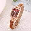 Factory direct -operated Internet celebrity hot sales of peacock green small square watch wholesale ins Milan network with small green table