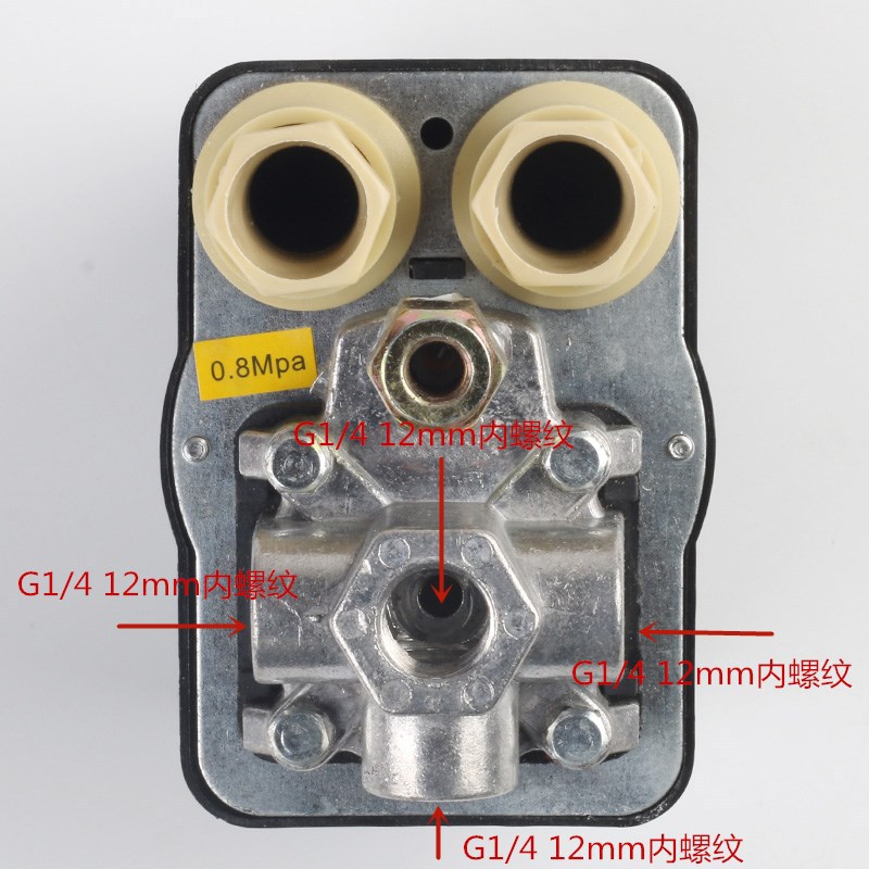 NIFA fábrica directa compresor de aire interruptor de control de presión 0.8MPA perilla horizontal de presión de aire interruptor automático