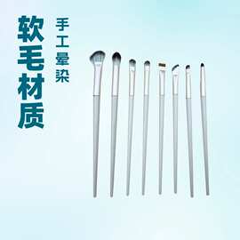 8件套眼影刷套装超软毛眼部细节晕染化妆刷子卧蚕镰刀眼线刷