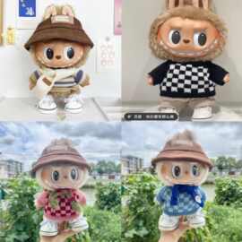 仅衣服】38CM拉布布公仔衣服毛衣帽子围巾着替搪胶毛绒玩偶替换萌