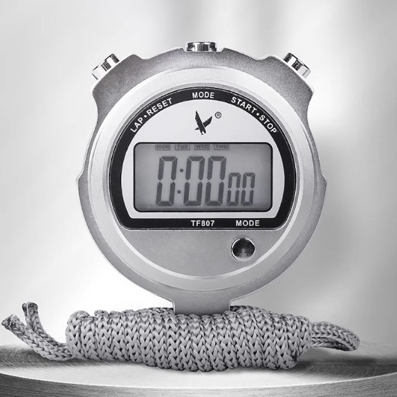 Tianfu Tf810 Stopwatch Double Row 10-Channel Memory Large Digital Time Calendar Segmented Total Timer Tf807