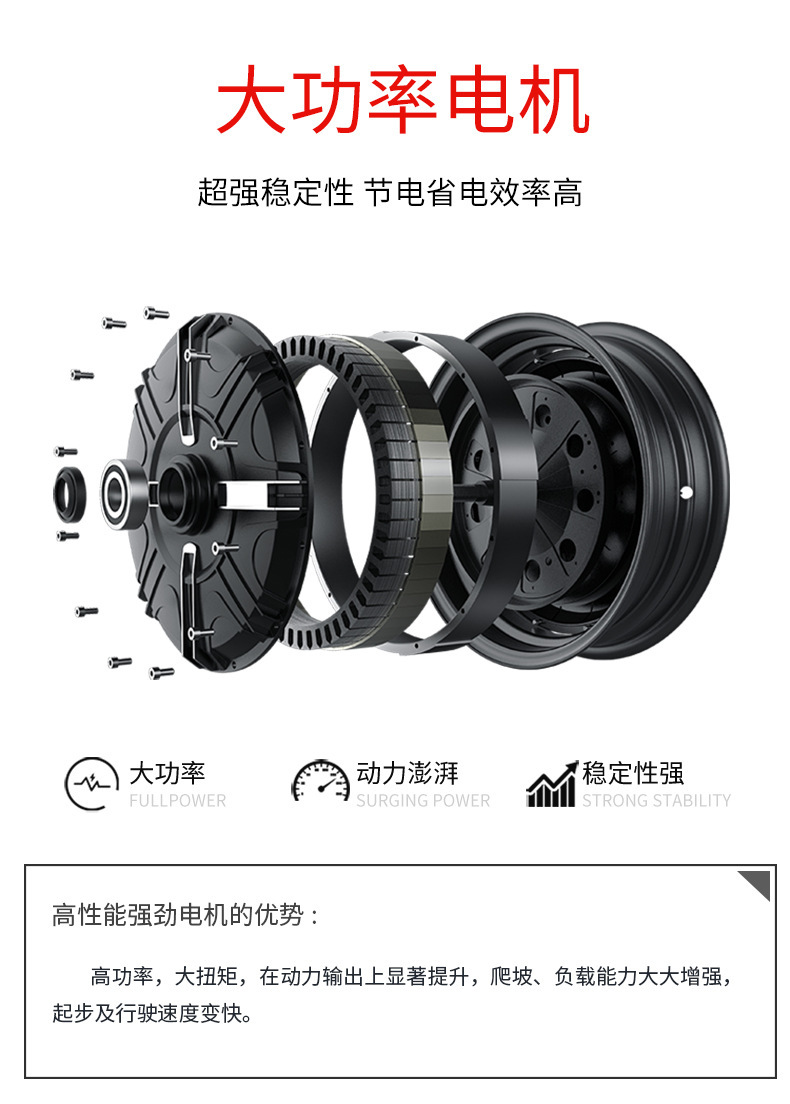 Little Ninja TDR51Z electric motorcycle, street bike, high-power sports off-road bike, customized for cross-border delivery