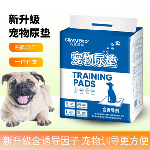 Disposable Pet Pee Pads, Dog Diapers with Attractant Training Pads, Golden Retriever Diapers, Cat Production, Absorbent for Dogs