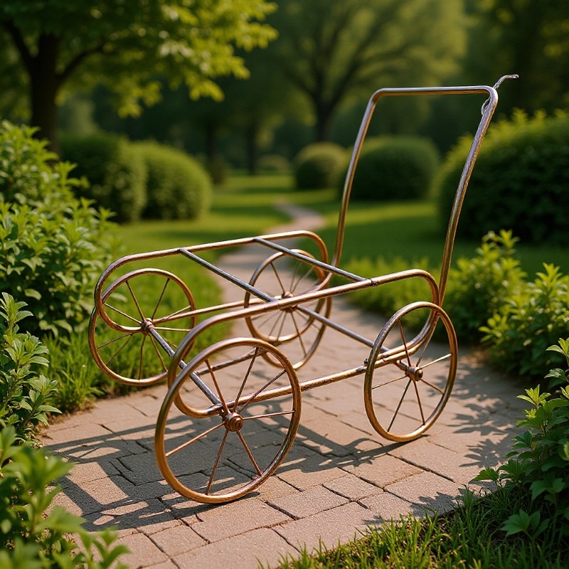 定制轻奢摇篮哄娃神器摇椅时尚移动儿童床厂家直销单独拍五金推车