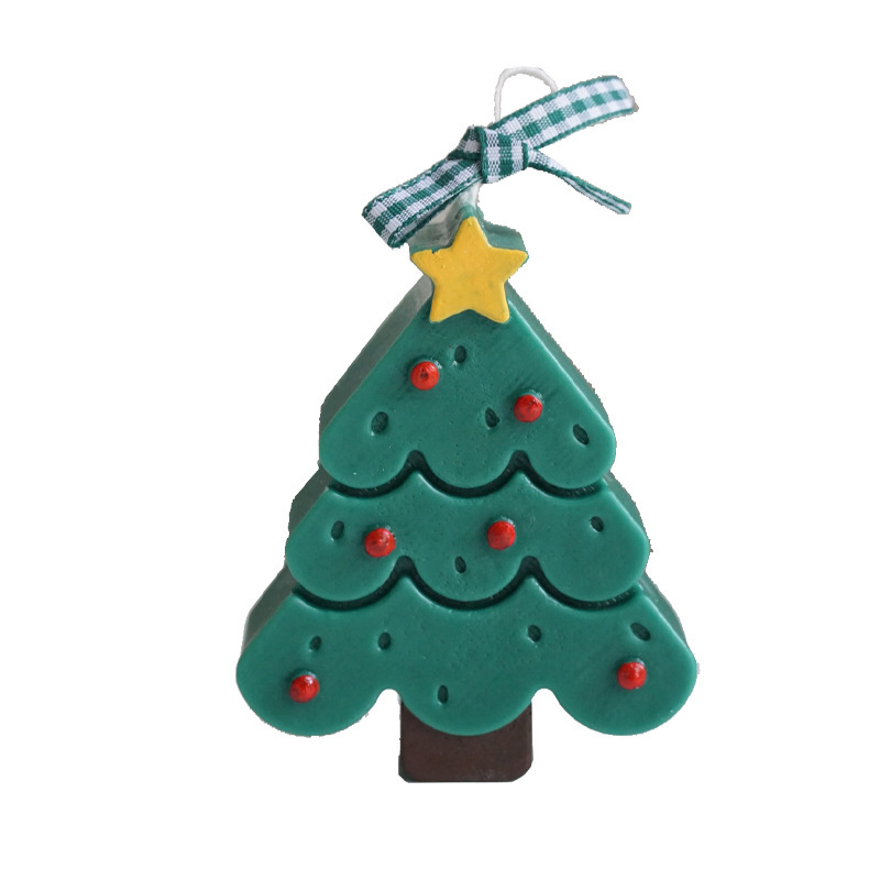 Insクリスマスキャンドルホームデコレーションサンタクロースクリスマスツリージンジャーブレッドマンキャンドル乙女心プレゼントお土産|undefined