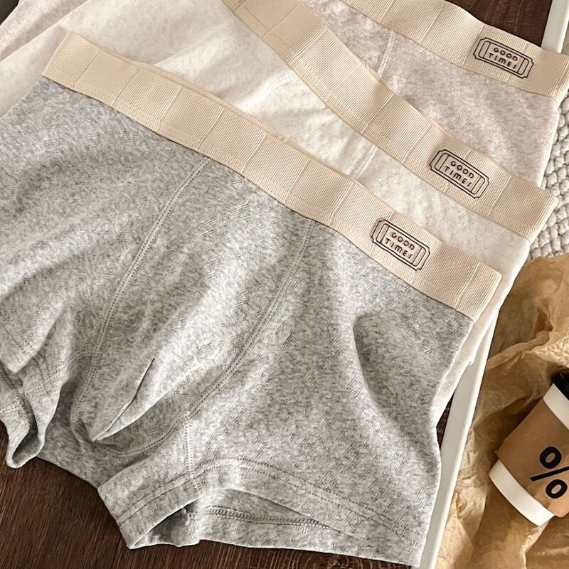 60s long staple cotton boys cotton underwear new men's boxer shorts breathable youth boxer shorts underwear men