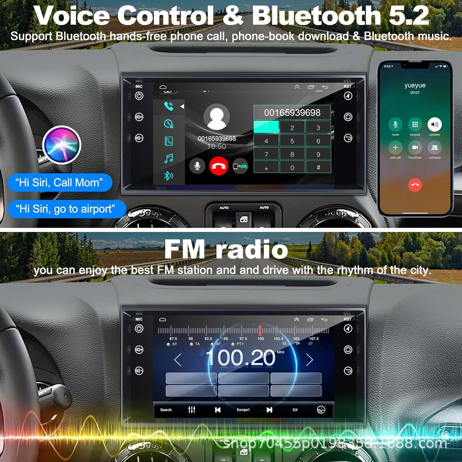 7-inch universal suitable for JEEP Jeep Guide Wrangler Dodge Android central control large screen car navigation