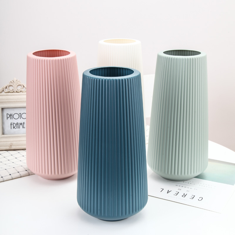 落下防止プラスチック花瓶ドライフラワーフラワーアレンジメント水耕栽培プラスチック花瓶リビングルームクリエイティブ小さな新鮮な装飾品フラワーアレンジメント装飾|undefined