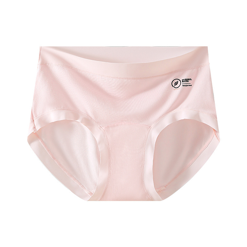7A Ropa interior modal antibacteriana para mujer, lavado y rejuvenecimiento, tipo A, ropa interior modal, entrepierna alargada, cintura media, sin costuras, mujer