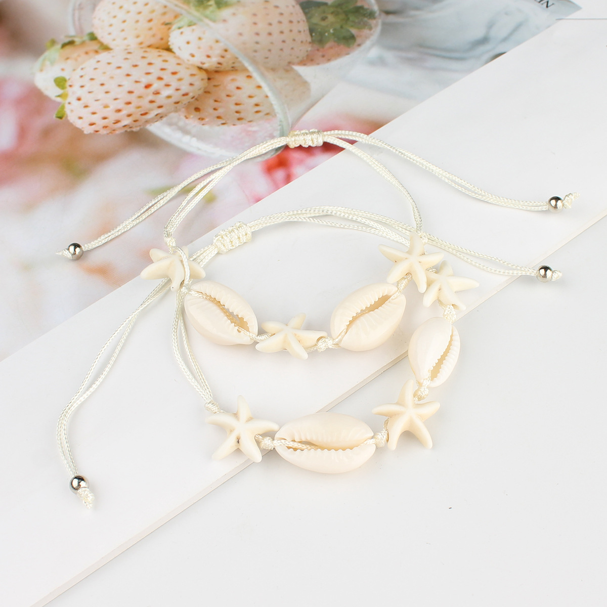 56g Weight Drawstring Bracelets Classification Polyester Chain Material Cord String Chain Type 1 Set Quantity Holiday, Beach Occasion cord Material Geometric Pattern All Seasons Season Women's Gender Marine Style, Beach Style Marine Style Beach Geometric Cord Cord String String Bracelets Wholesale 5