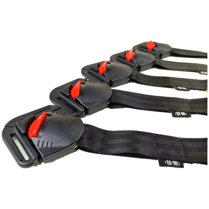 Car child safety seat belt accessories five-point buckle lock three-point pin plug shoulder belt guard set