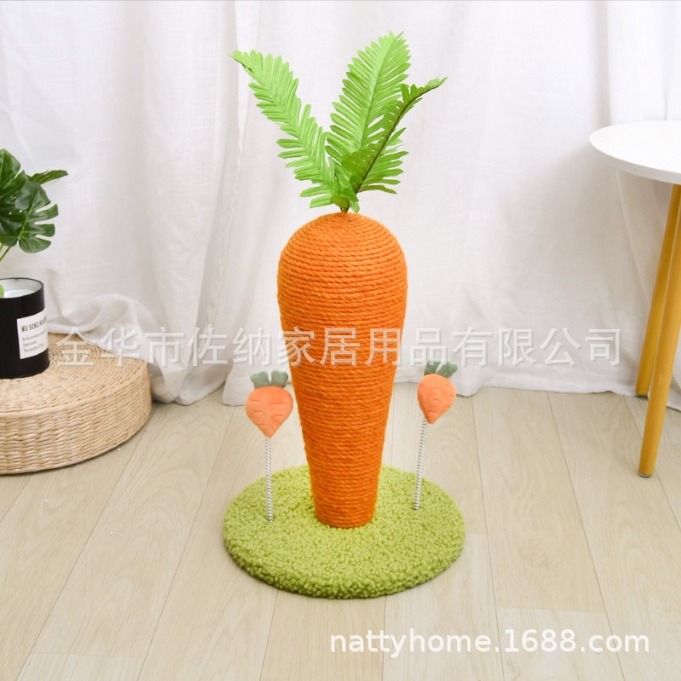 Gato escalado gato agarrar tablero gato agarrar columna juguetes para gatos mascotas gatos semáforo gran zanahoria artículos para mascotas al por mayor