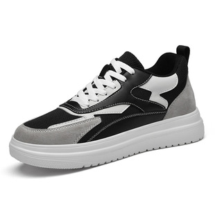 26849 invisible inner height increasing shoes for men and women thick-soled board shoes muffin sports casual shoes spring white shoes for lovers all-match