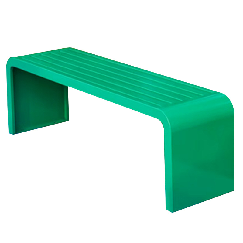 Banco de parque para exteriores, doble asiento de acero inoxidable, ideal para estaciones de autobús, plazas y patios de ocio image 19