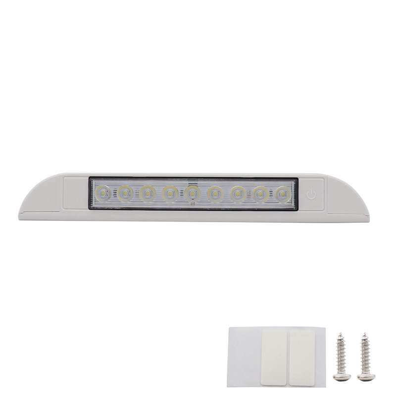 Transfronterizo nueva rv toldo yate luz interior modificación luz de tira de luz led 12-28v con interruptor táctil