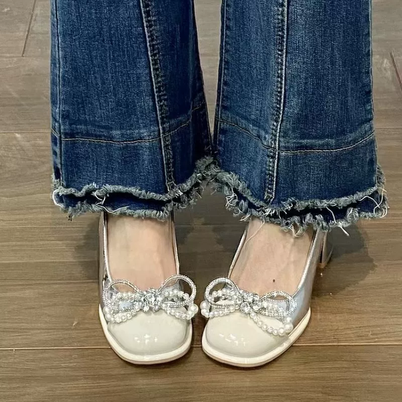 Сандалии, летняя обувь, туфли с бантом, французский стиль