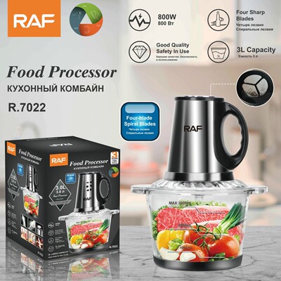 RAF Европейская и американская домашняя начинка и измельченное мясо смешивание мяса и приготовление многофункциональной электрической мощности с двойным ножом мясорубки с двойным ножом 3 л.