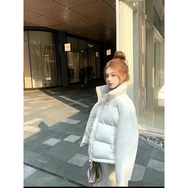 Design knitted winter brand down jacket