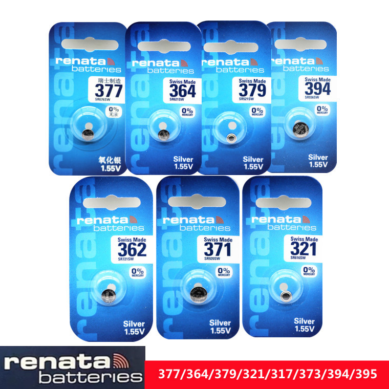 瑞士RENATA纽扣电池377/364/379/362/371/321/317/373/394大单粒