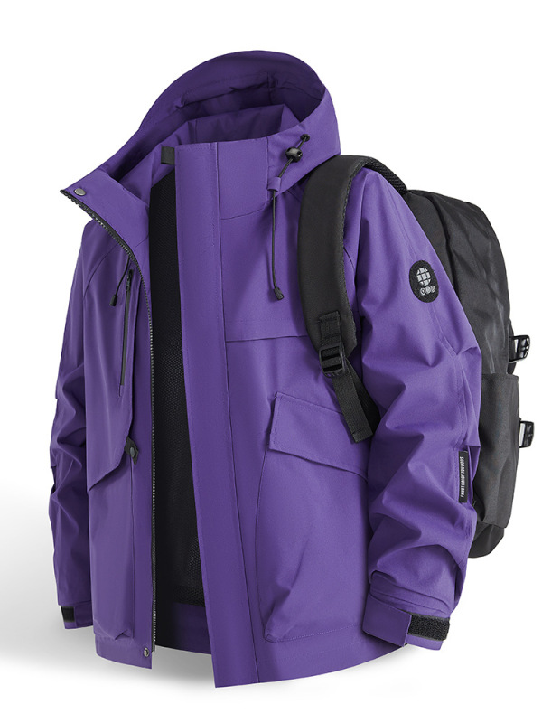 登山服冲锋衣男女款休闲宽松工装情侣夹克户外登山服露营骑行服潮|undefined
