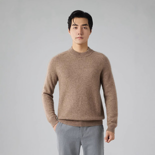 New Half-high Collar Mountain Cashmere Sweater Men's Raslan Thickened Sweater Knitted Sweater Inner Wool Sweater Base Shirt