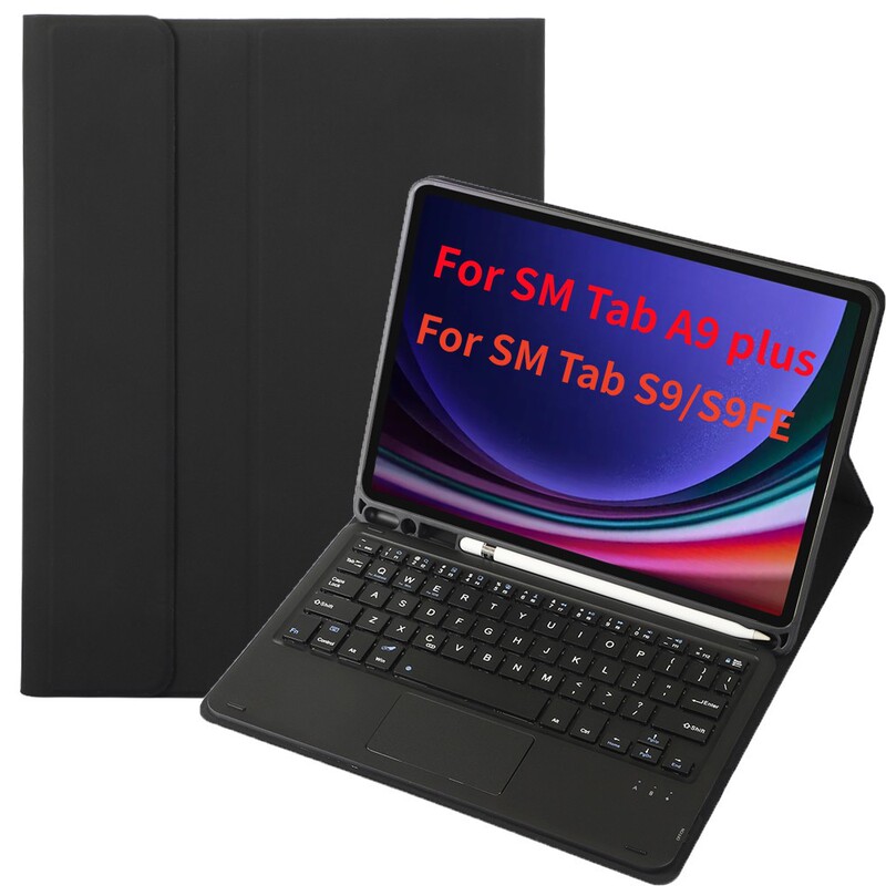 Suitable for Samsung Galaxy Tab A9Plus Bluetooth Keyboard Protective Case S11 S9 Touch Backlight Keyboard Leather Case