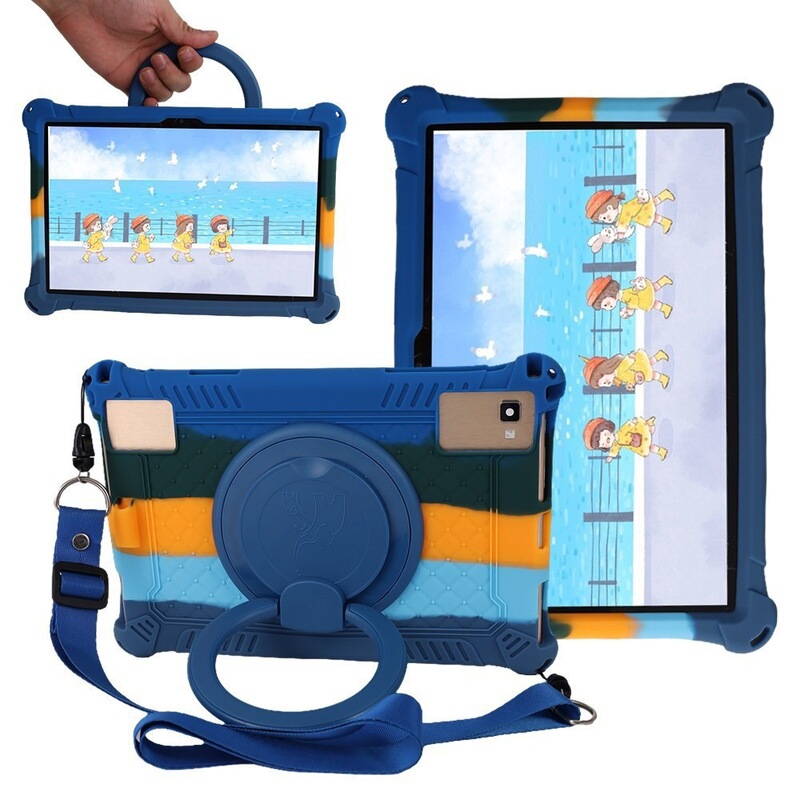 Suitable for TCL Tab 10S tablet 9081X silicone protective case 10.1 inch 5G rotating portable protective cover
