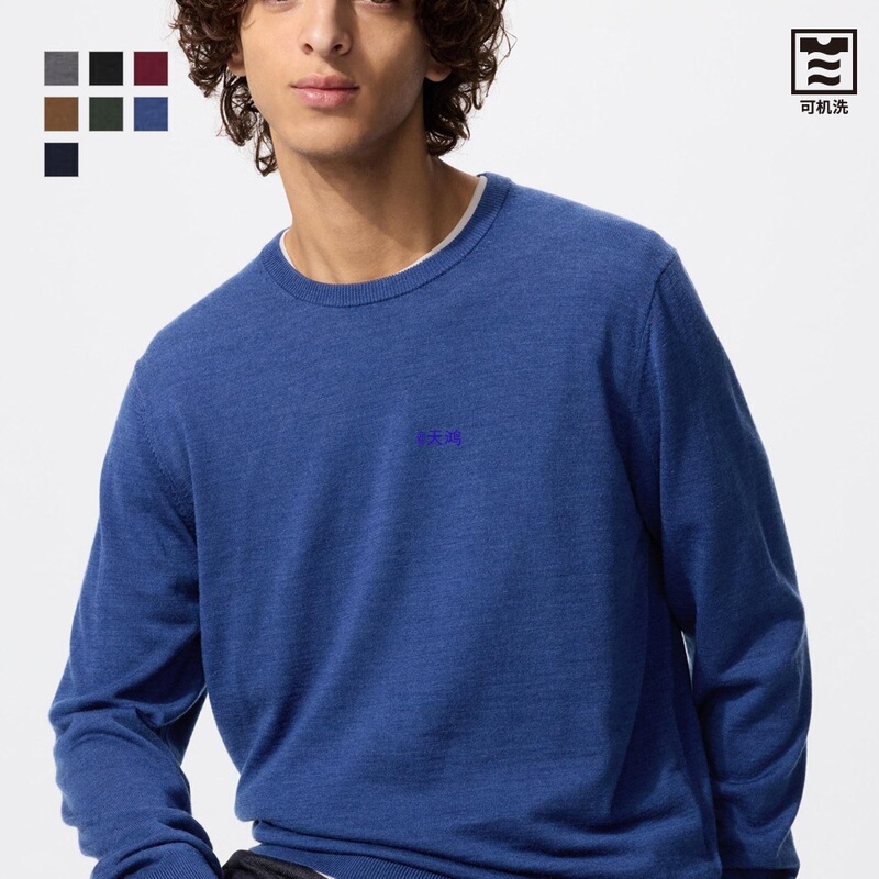 Men's and Women's Worsted Merino Wool Crew Neck Knitwear/Sweater 25 New Style 478535