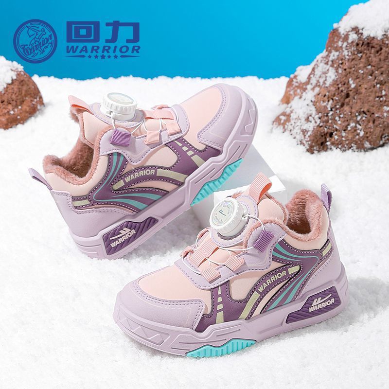 Zapatos infantiles de invierno nuevo 2025 zapatos de algodón para niños con zapatos de lana para niñas zapatos casuales calentadores