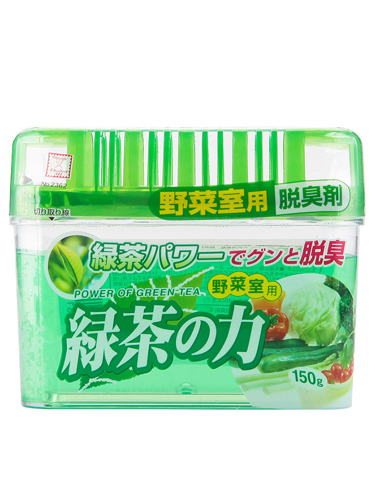 日本KOKUBO冰箱冷藏室绿茶除臭剂野菜室脱臭剂蔬菜室消臭剂家用