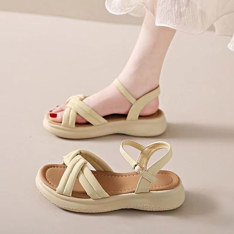 Quality Shoes Women's Outdoor Wear, Summer New Fairy-style, Single-strap Buckle, Suitable For Commuting, French Style, To Be_vogvips.com