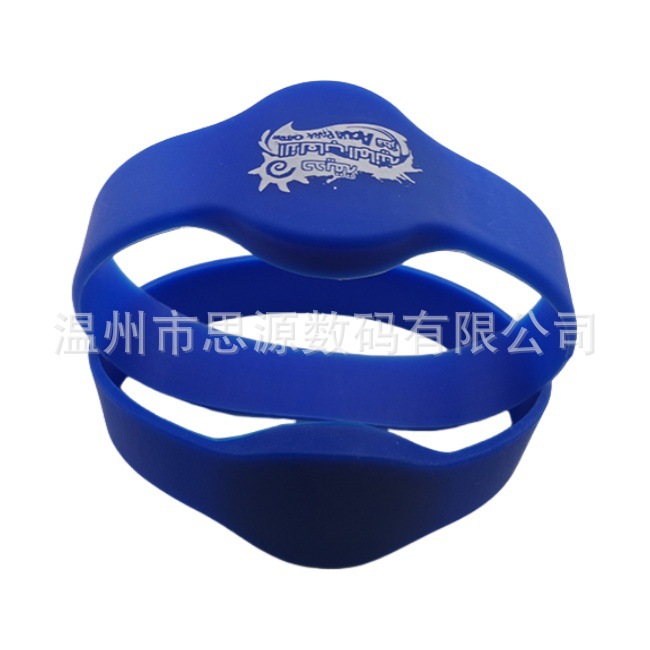 椭圆头硅胶ic高频智能卡RFID硅胶腕带门禁卡 量大优惠高频射频卡