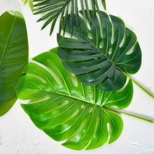 仿真植物龟背叶旅人蕉散尾葵叶造景插花配件装饰假树叶仿真花