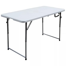 4尺吹塑折疊桌 可升降折疊桌 便攜式戶外休閑桌