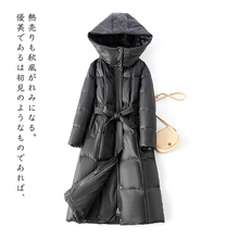 海宁绵羊皮羽绒服女长款狐狸毛真皮草连帽2025冬装新皮衣外套跨境