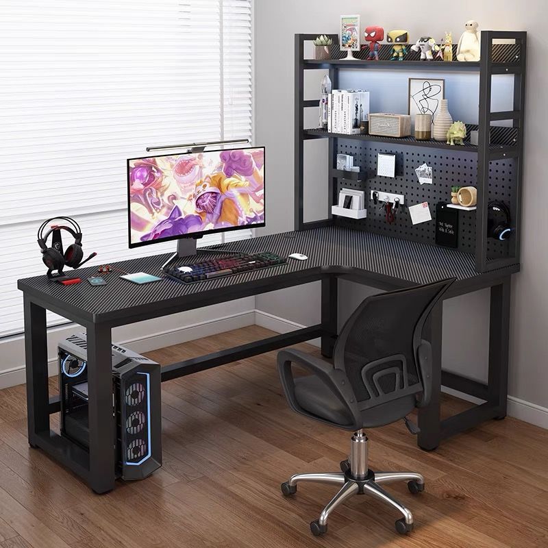 Corner Gaming Table Computer Table Desktop Home Double Desk Bookshelf Integrated Table Bedroom Corner Table Office Desk