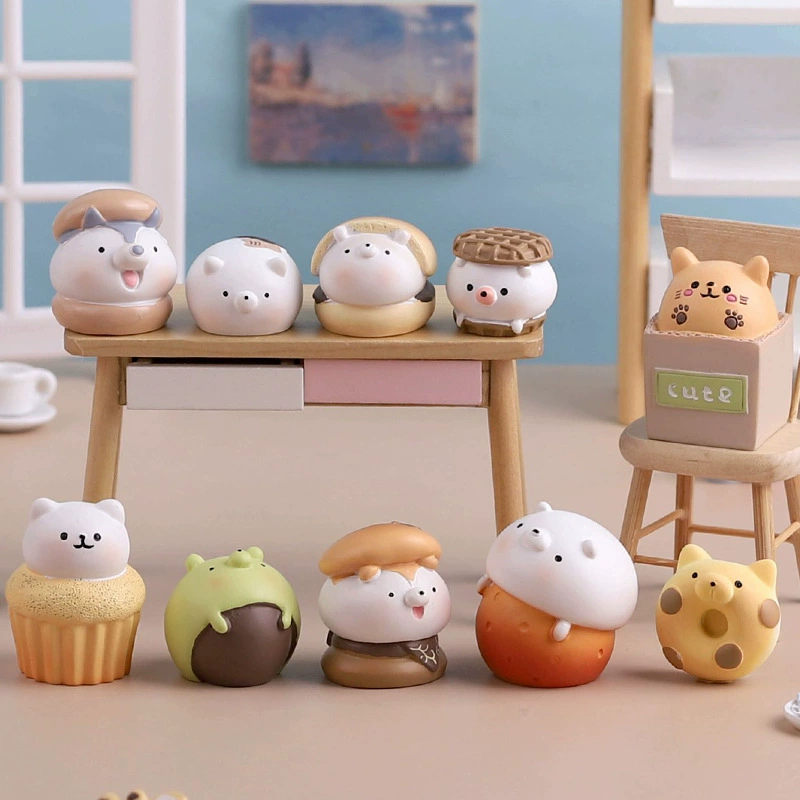 Cute minifigure, small table toy, cat, Birthday gift