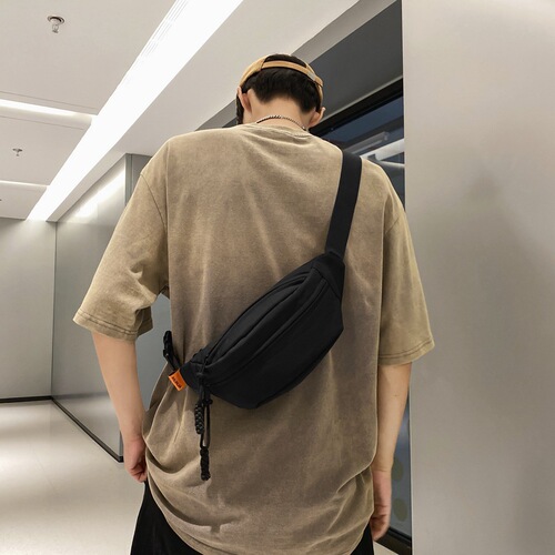 Japanese chest bag for women  summer new style casual simple crossbody bag sports couple small bag versatile Hong Kong style waist bag for men