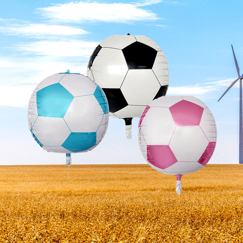 Globo infantil 4D de fútbol de 22 pulgadas, al por mayor