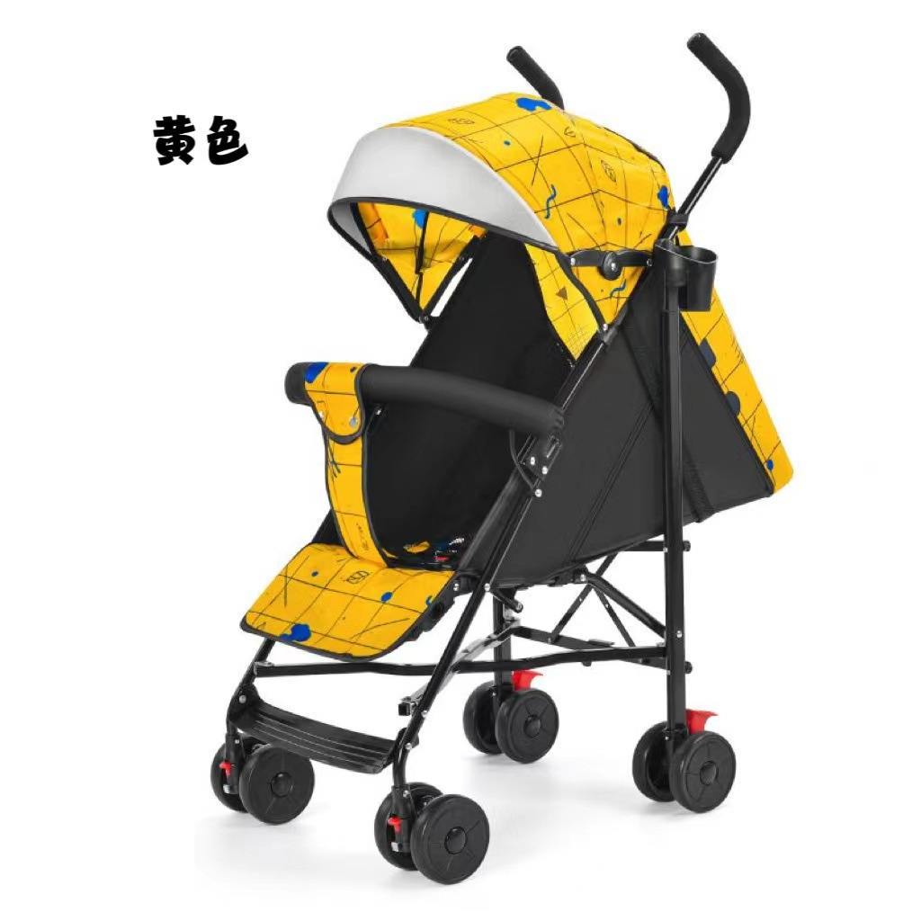 Carrinche de bebé plegable con boca ultraligera que se puede sentar y acostar para niños y pasear para viajar