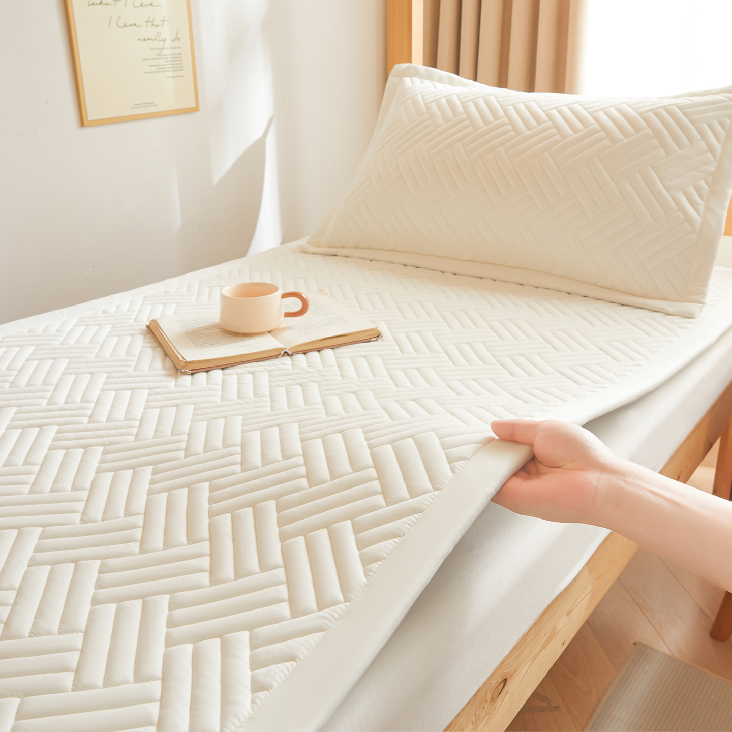 모던-문라이트 화이트 [A등급 산모 및 유아용, 피부 친화적, 통기성]