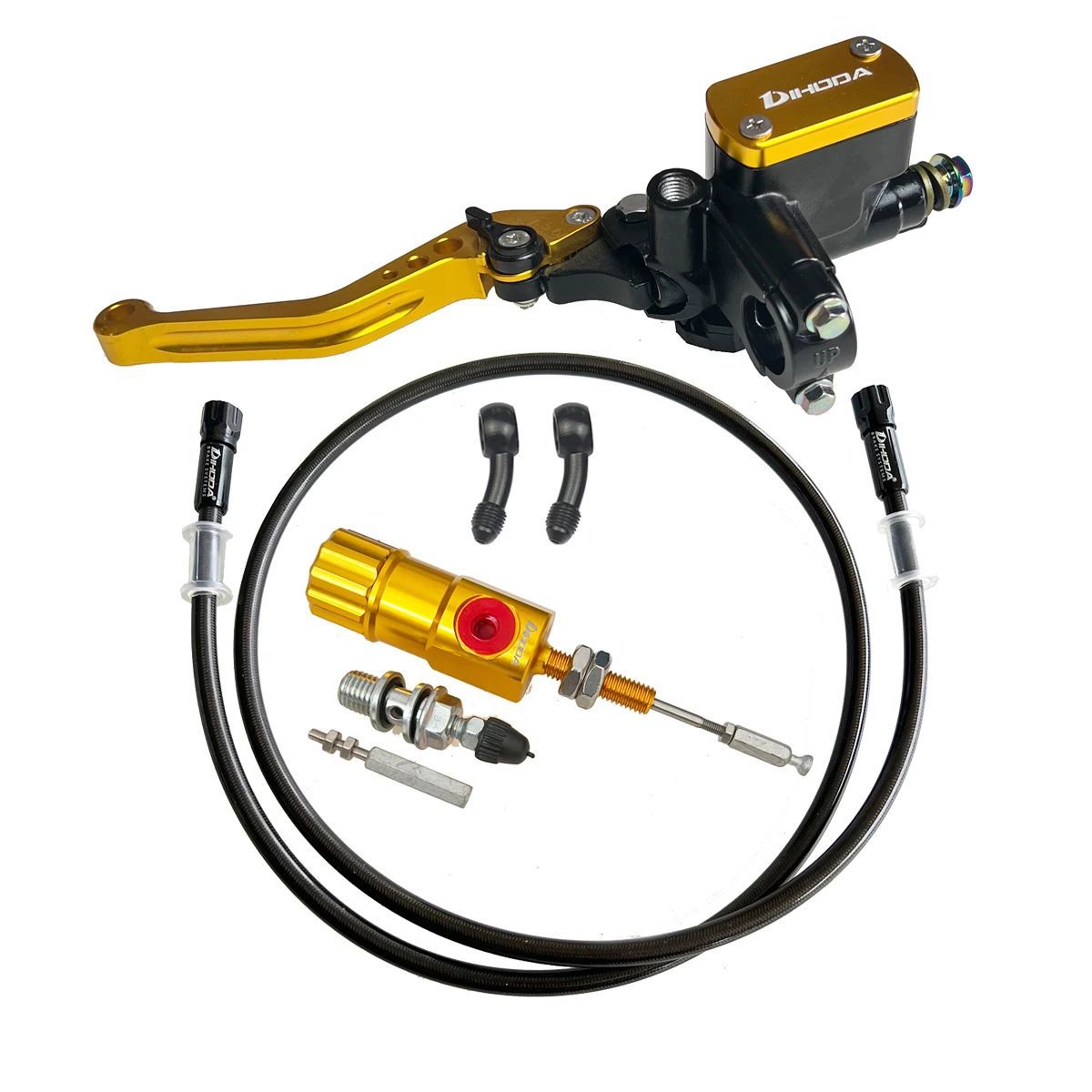 Motorcycle modified square pump clutch kit, cable-operated clutch converted to hydraulic clutch, hydraulic clutch master pump assembly parts