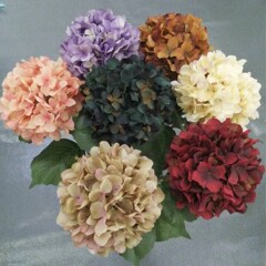 3号の油絵の大きいアジサイのシミュレーションの花の小売の単一の家庭の結婚祝いの装飾の道具の結婚式は造花の乾いた花を配置します。