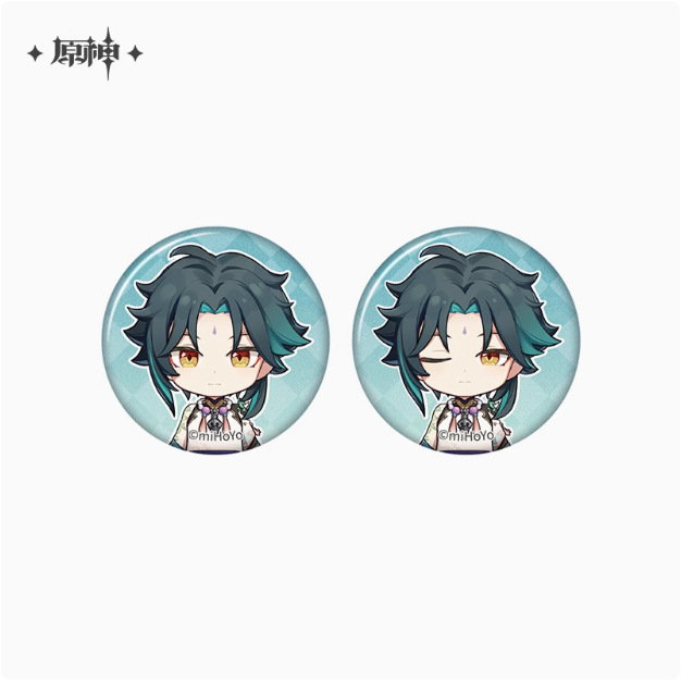 正規版ミハ遊原神バッジバーアクリルペンダント立牌パイルバッジウェンディ鐘離バッジ