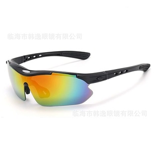 2025 Cross-Border Colorful Night Vision Interchangeable Cycling Glasses Set Outdoor Professional Windproof Snap-On Myopia Sports